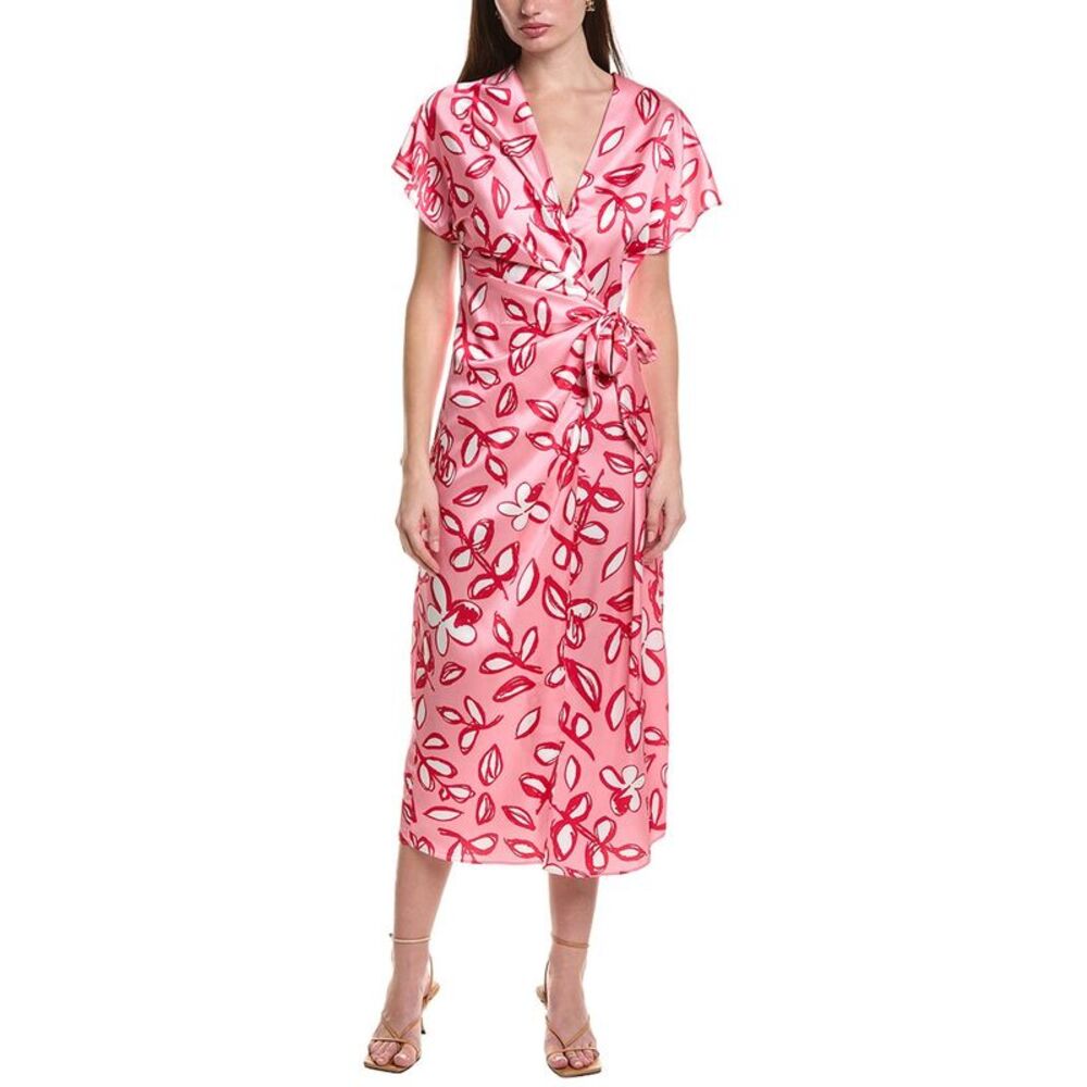 Area Stars Womens  Floral Side-Tie Dress, Pink